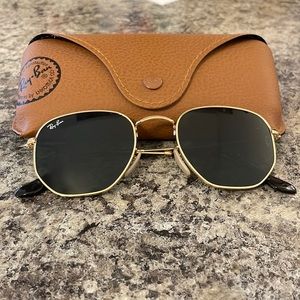 Gold Ray-Ban Sunglasses